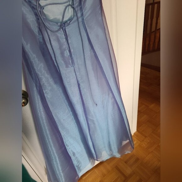 Youth Fancy Formal Dress Iridescent Blue Purple Fairy Mermaids Size Medium - Picture 6 of 11